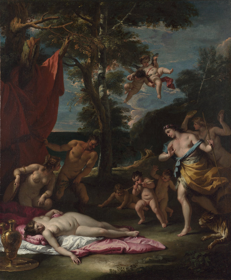 Bakkus og Ariadne - Sebastiano Ricci
