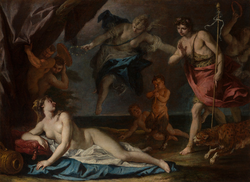Bakkus og Ariadne - Sebastiano Ricci