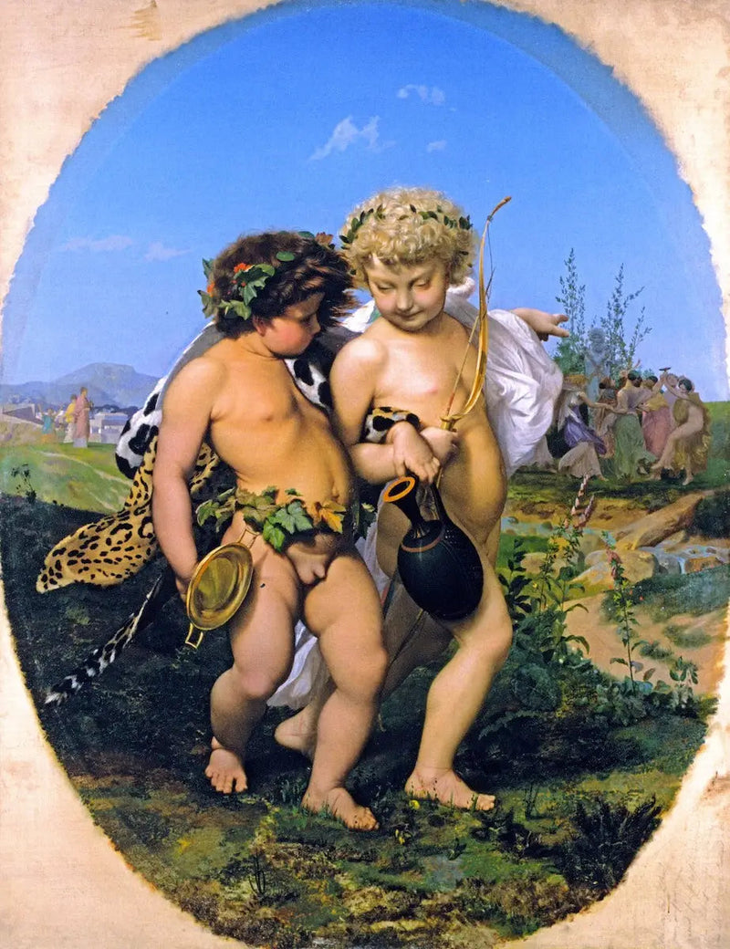 Bacchus og kjærligheten beruset - Jean-Léon Gérôme