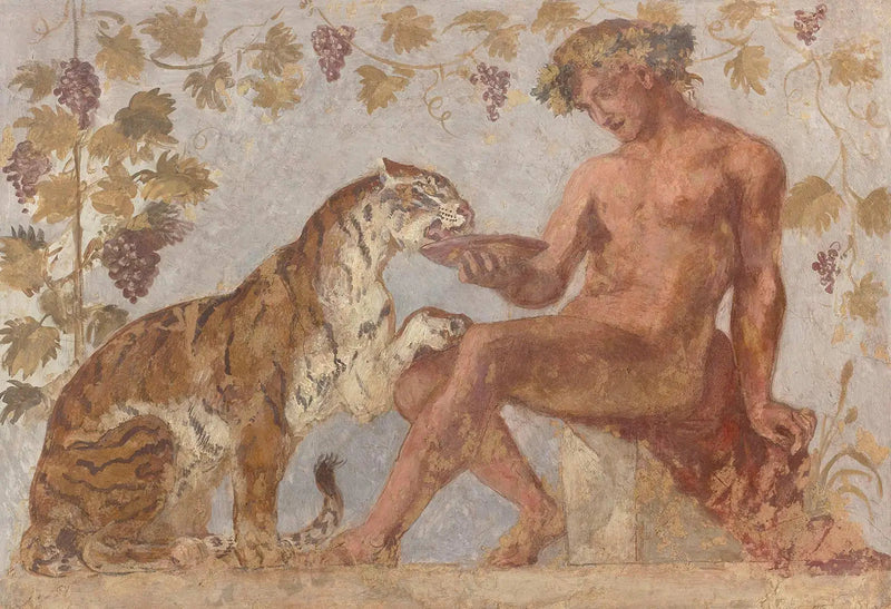 Bacchus og en tiger - Eugène Delacroix