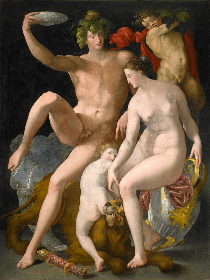 Bacchus, Venus og Kjerlighet - Rosso Fiorentino