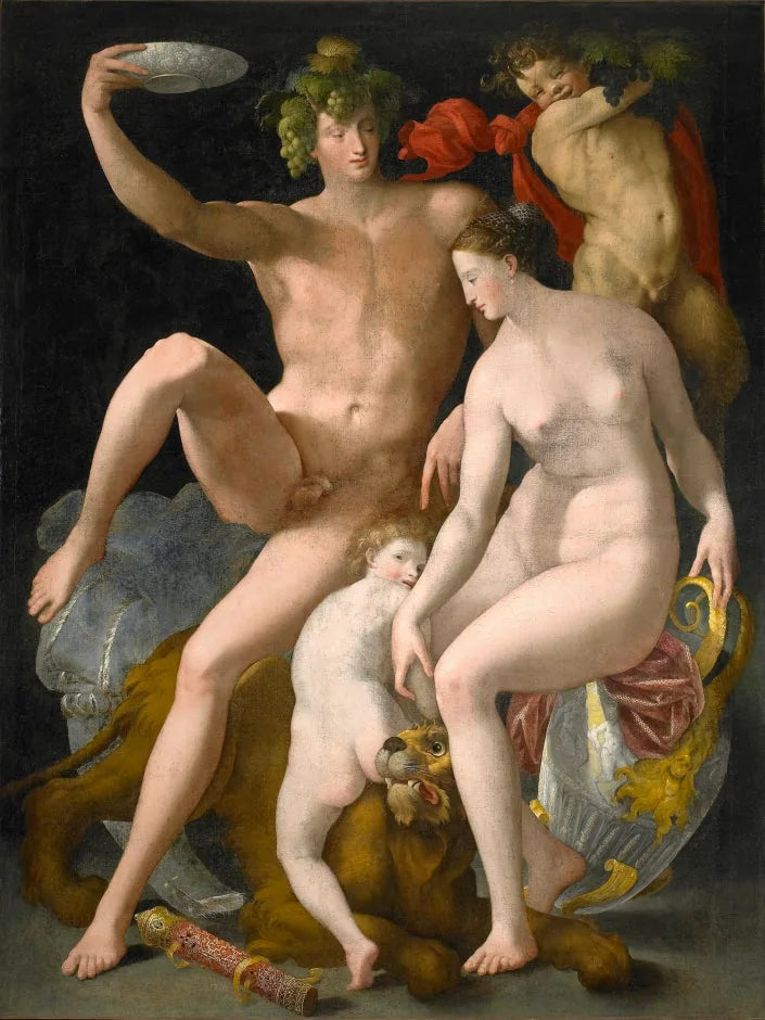 Bacchus, Venus og Kjerlighet - Rosso Fiorentino
