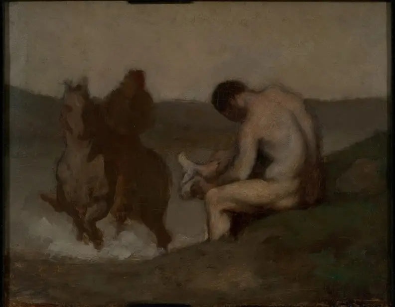 Badning (L'Abreuvoir) - Honoré Daumier