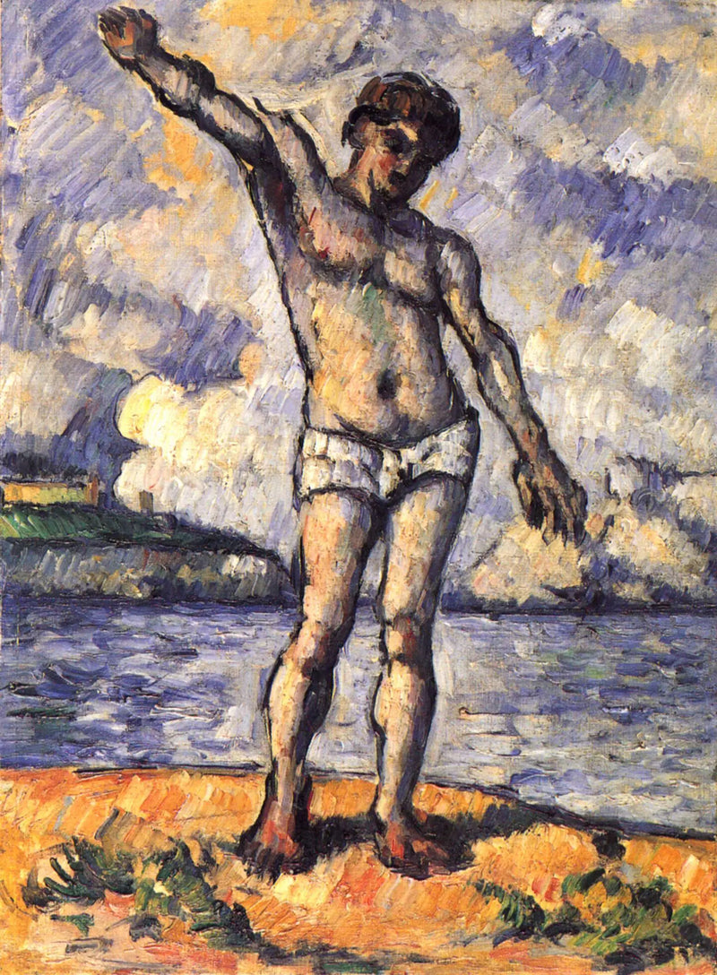 Badende med utstrakte armer - Paul Cézanne
