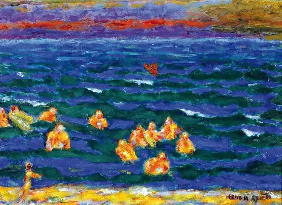 Badere ved dagens slutt - Pierre Bonnard