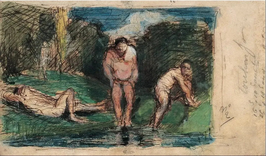 Badende i hvile - Paul Cézanne