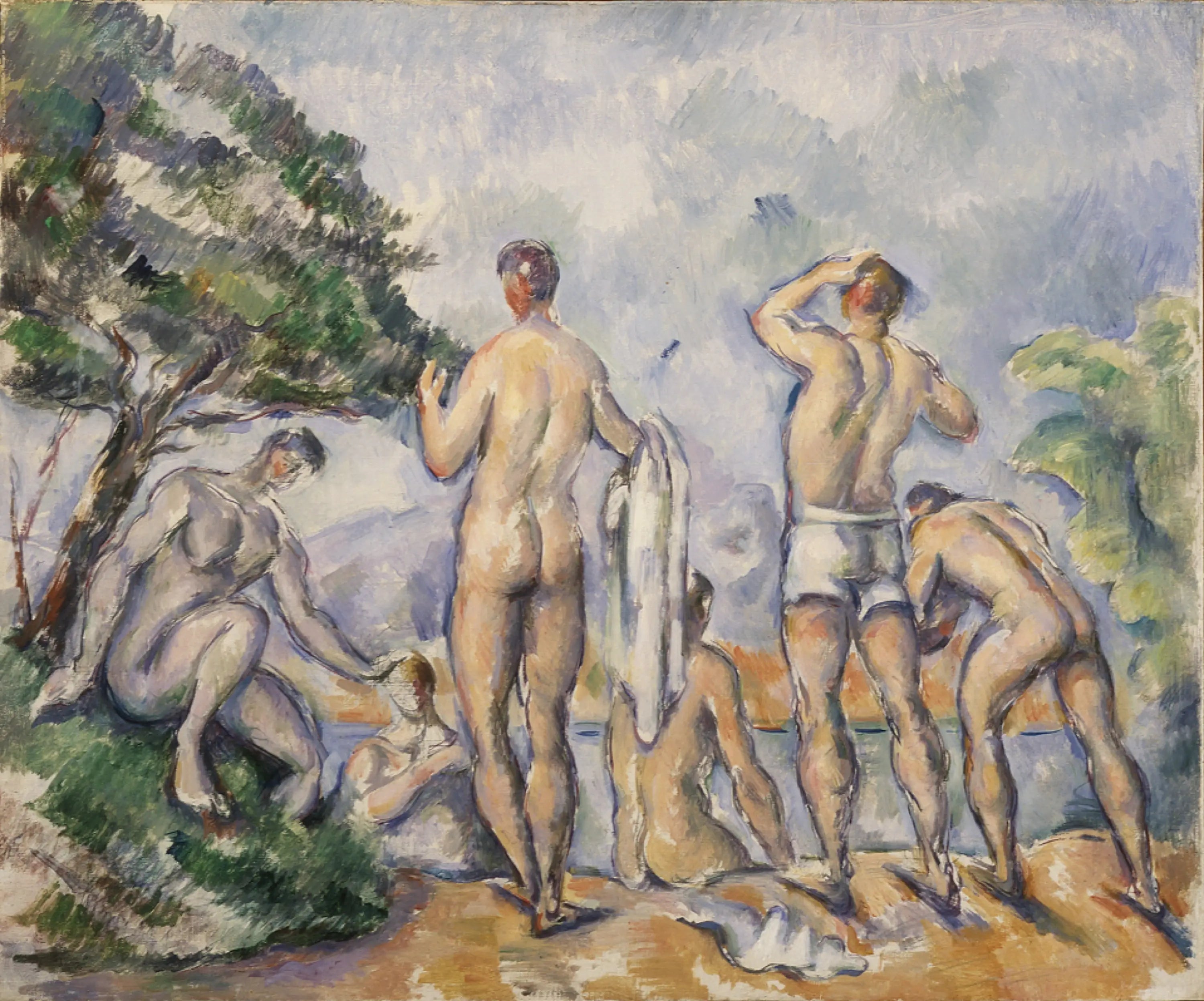 Baigneurs - Paul Cézanne image 1 copie de tableau peinte à la main
