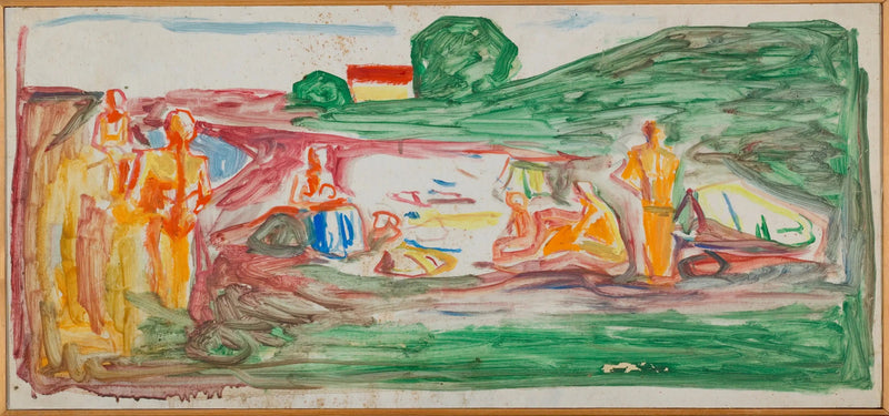 Badere på stranden - Edvard Munch