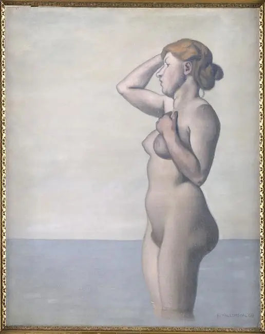 Profilbaderinne, grå himmel - Félix Vallotton

Source:
Baigneuse de profil, ciel gris - Félix Vallotton