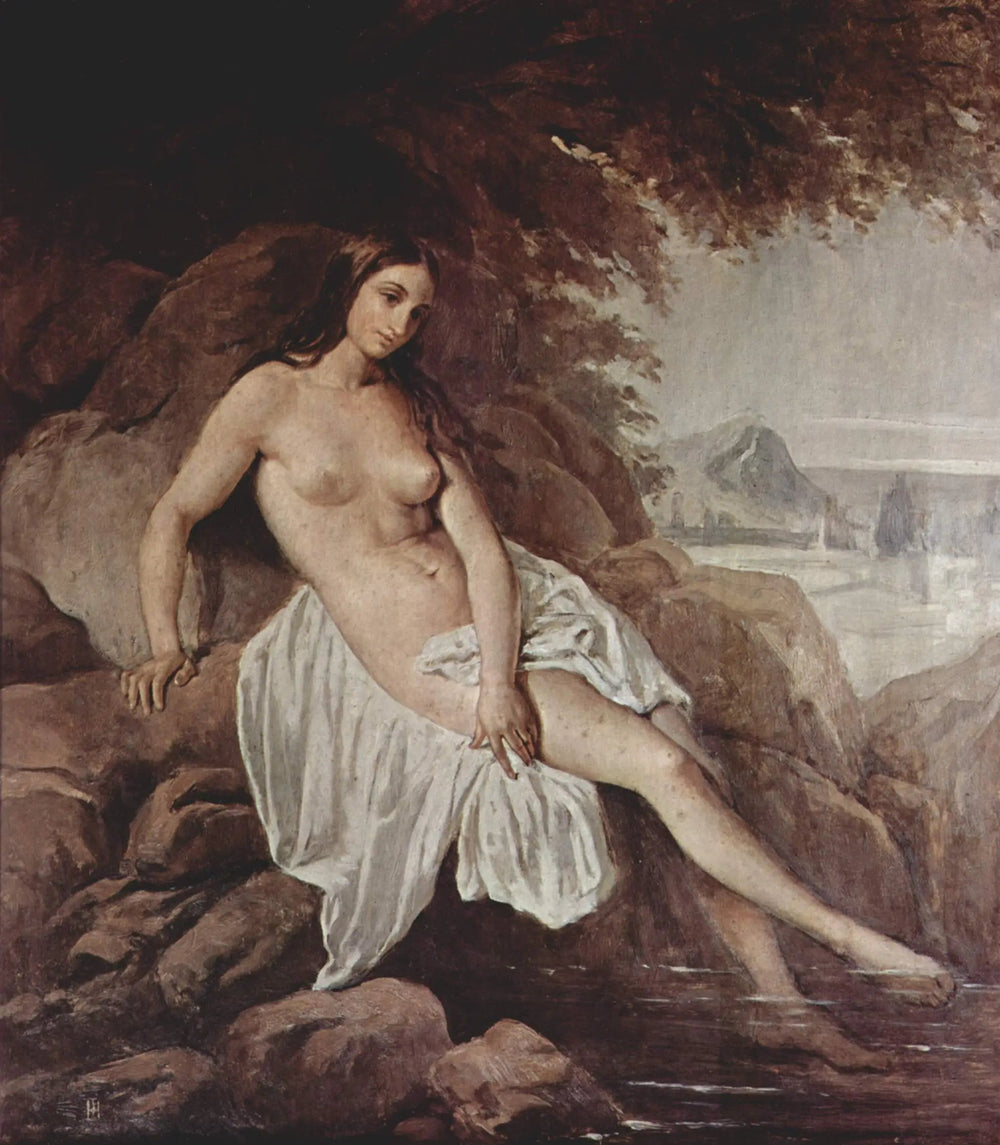 Baigneuse - Francesco Hayez image 1 reproduction artisanale de tableau