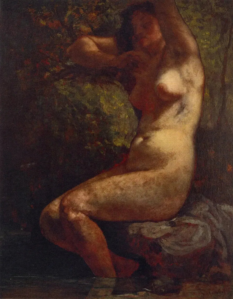 Badende kvinne - Gustave Courbet