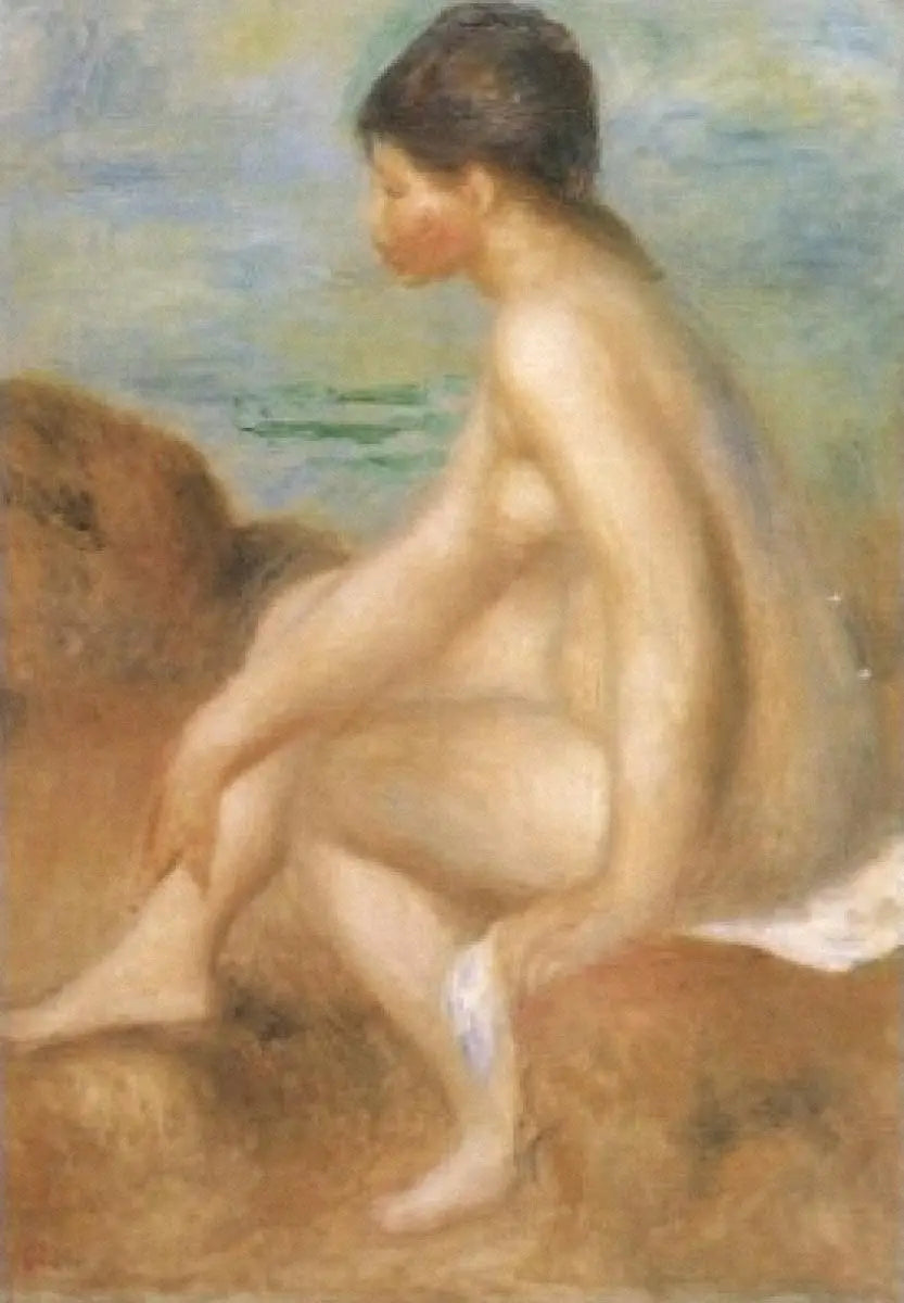 Baigneuse - Pierre-Auguste Renoir image 1 copie de tableau peinte à la main