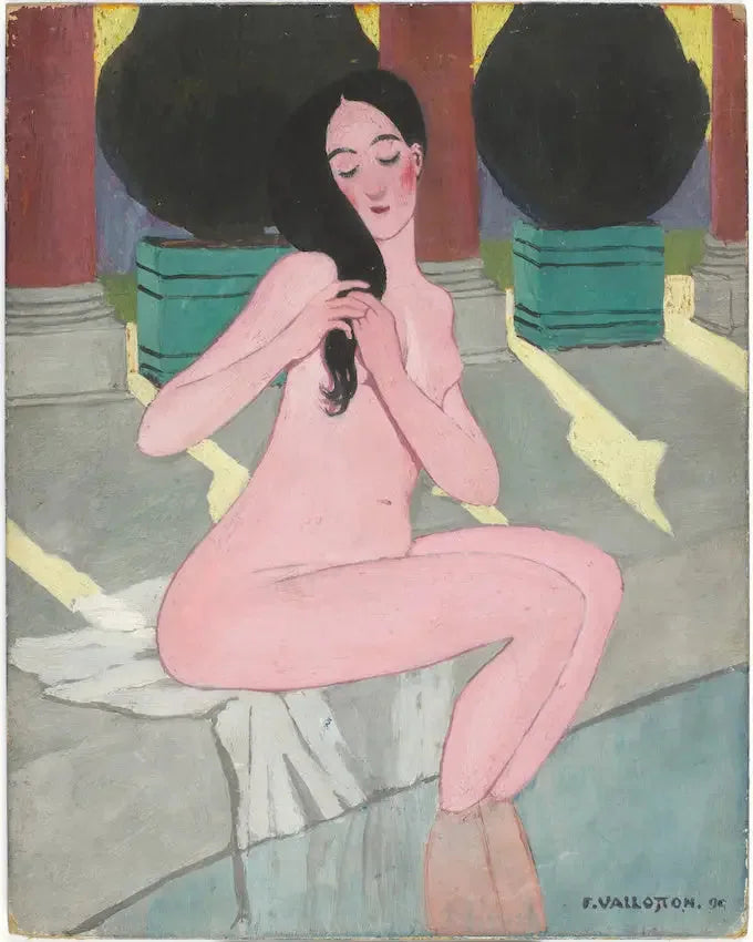 Rosa badende kvinne - Félix Vallotton

Source:
Baigneuse rose - Félix Vallotton