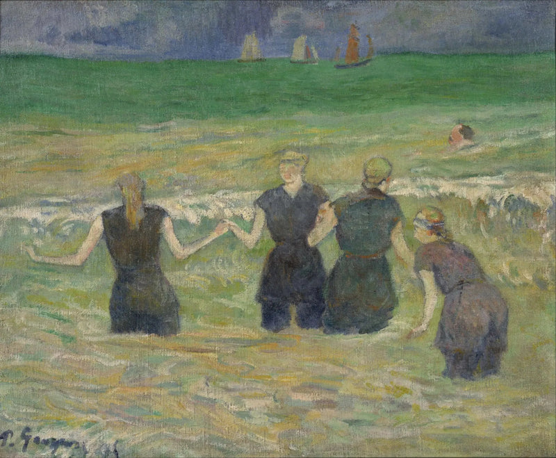 Badende i Dieppe - Paul Gauguin