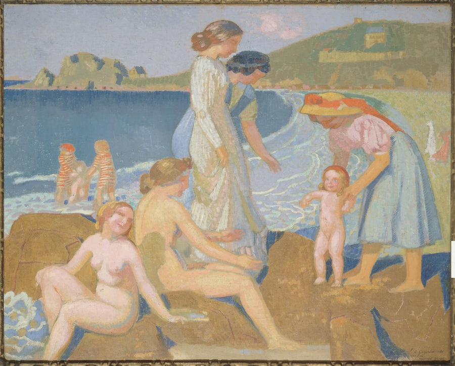 Badende kvinner i Perros-Guirec - Maurice Denis