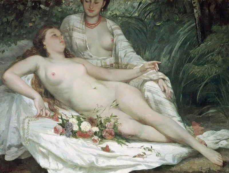 Badende kvinner - Gustave Courbet