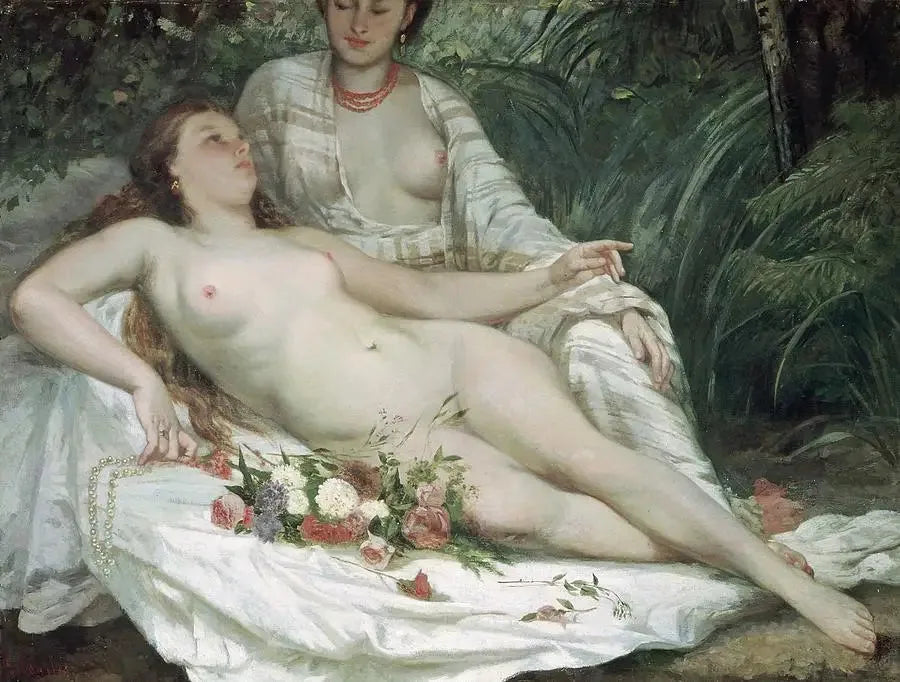 Badende kvinner - Gustave Courbet