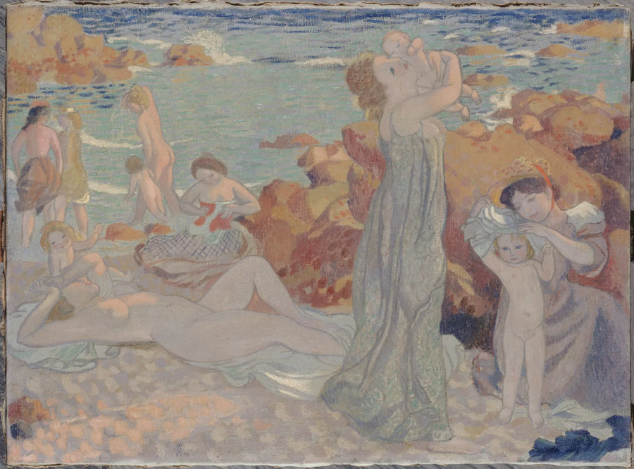 Badende kvinner, Pouldu-stranden - Maurice Denis