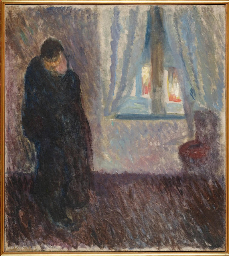 Kyss ved vinduet - Edvard Munch