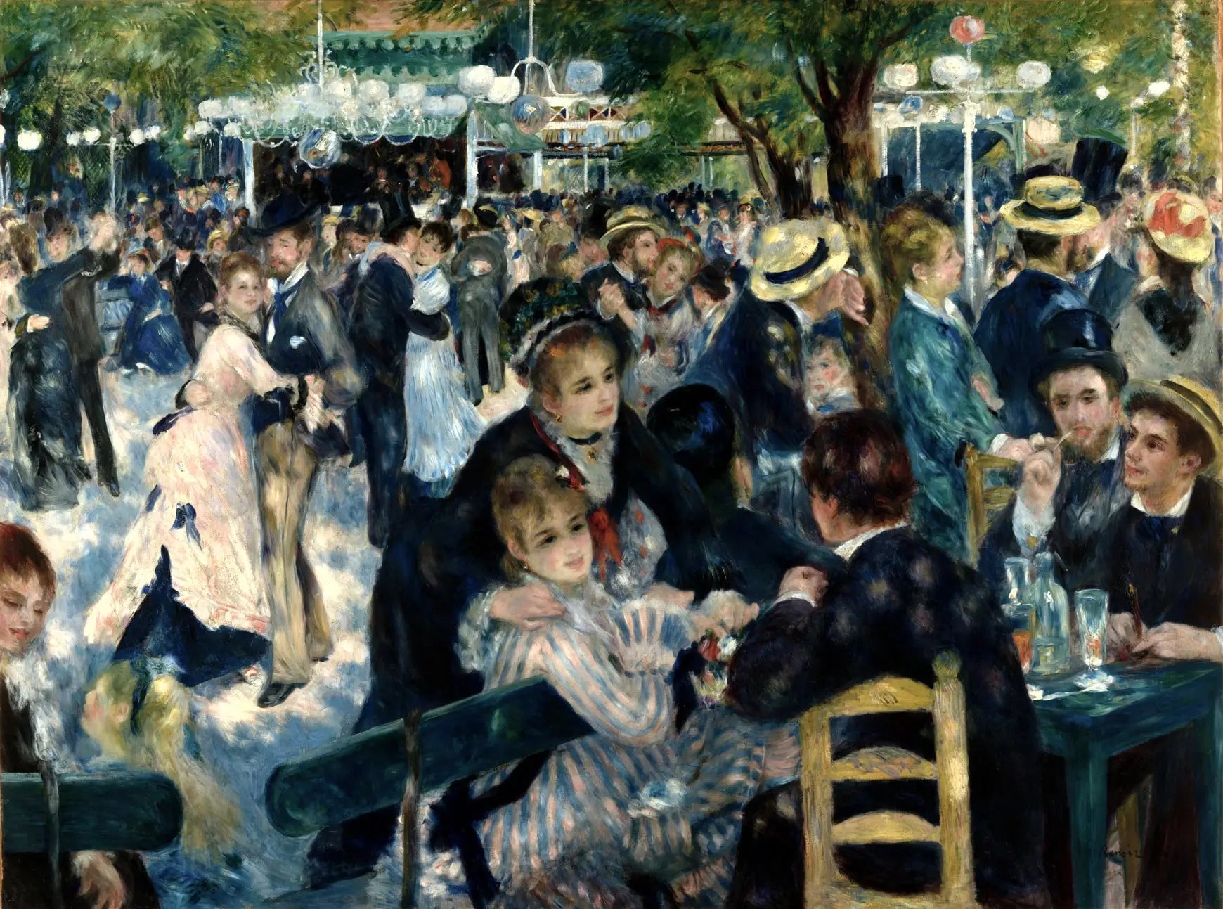 Bal du moulin de la Galette - Pierre-Auguste Renoir image 1 reproduction réalisée par Alpha Reproduction