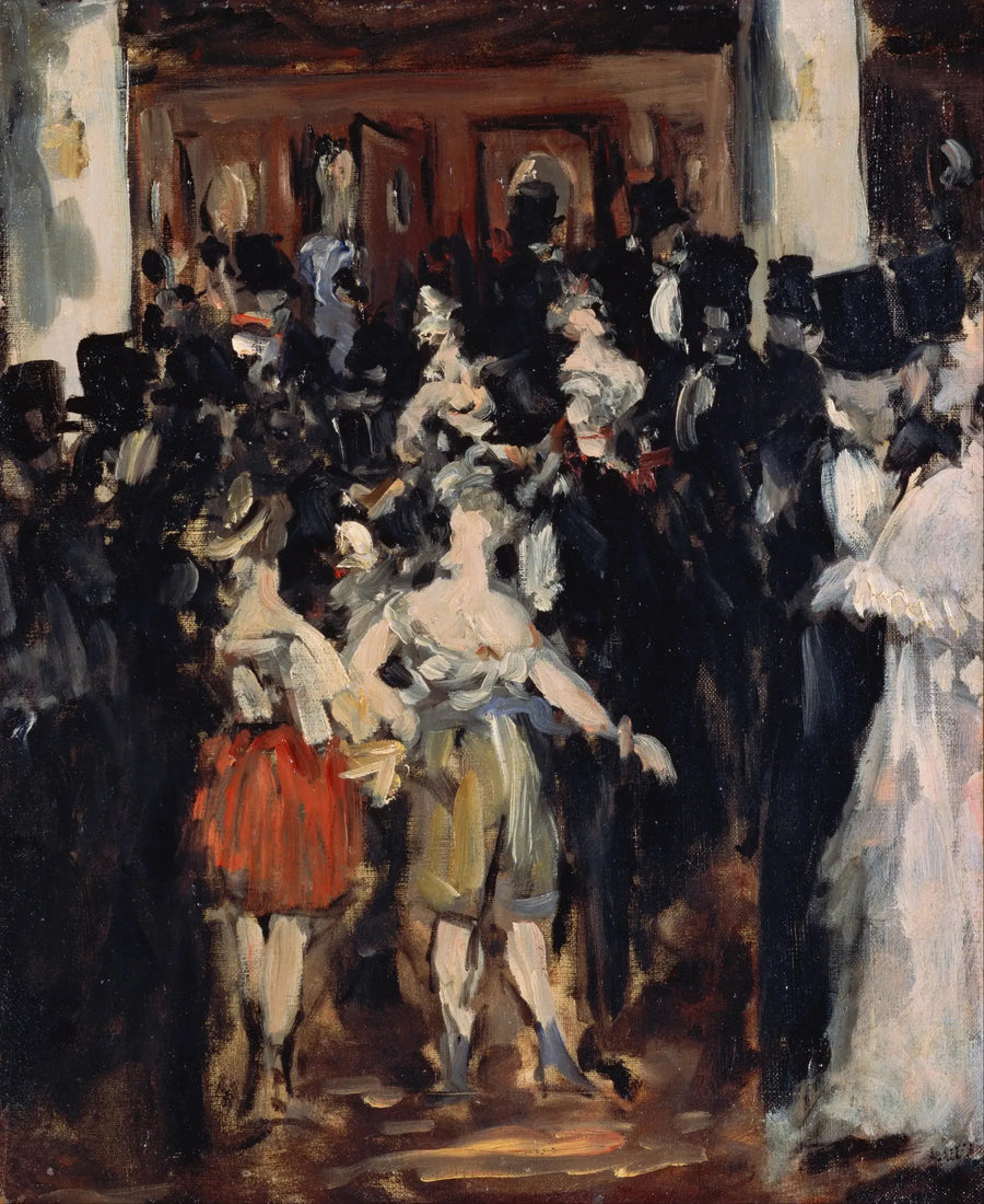 Maskerade på operaen - Édouard Manet