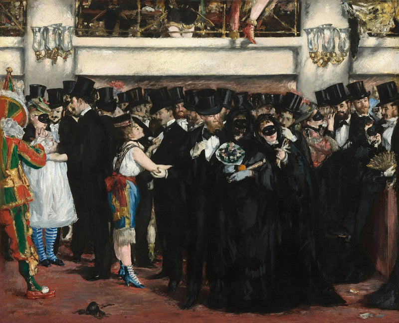 Maskerade på operaen - Édouard Manet