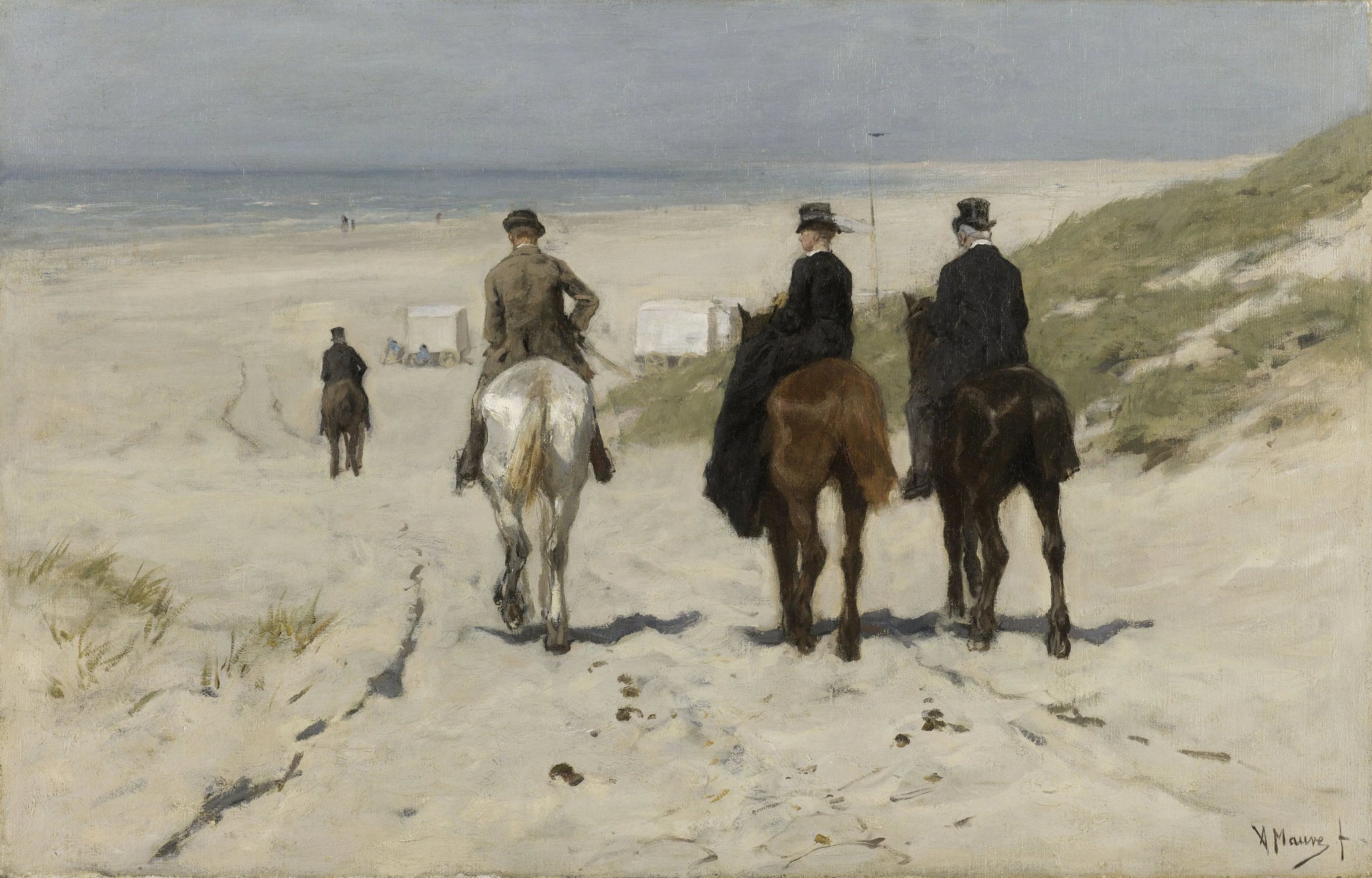 Balade matinale le long de la plage - Anton Mauve
