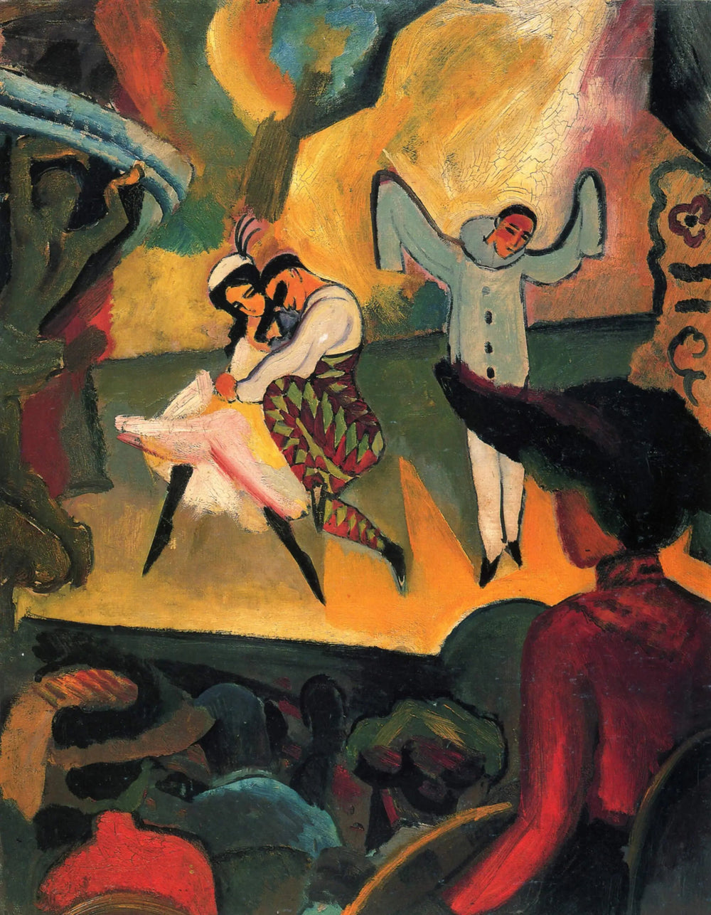 Ballet russe I - August Macke image 1 copie de tableau peinte à la main