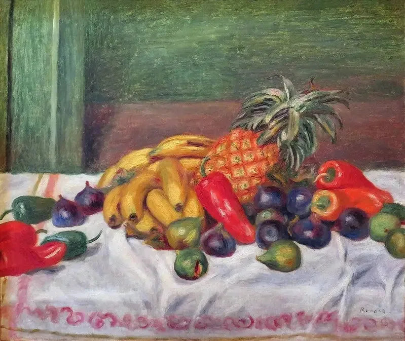 Bananer og ananas - Pierre-Auguste Renoir