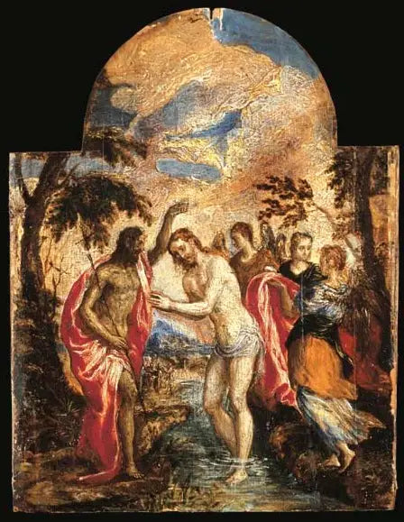 Dåpen av Kristus - El Greco