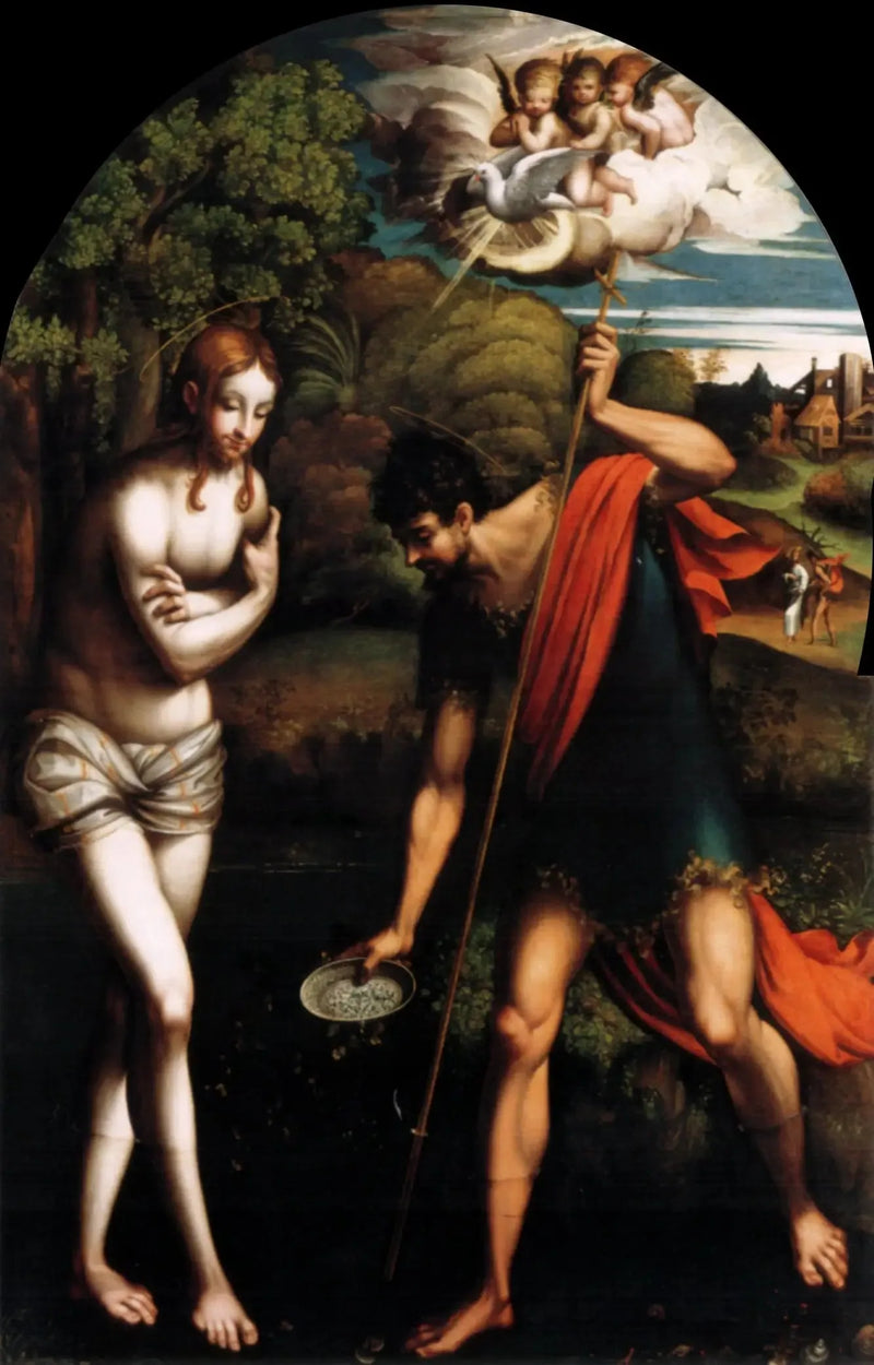Dåpen av Kristus - Parmigianino