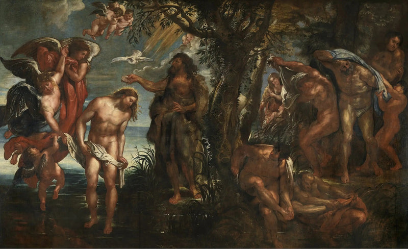 Dåpen av Kristus - Peter Paul Rubens