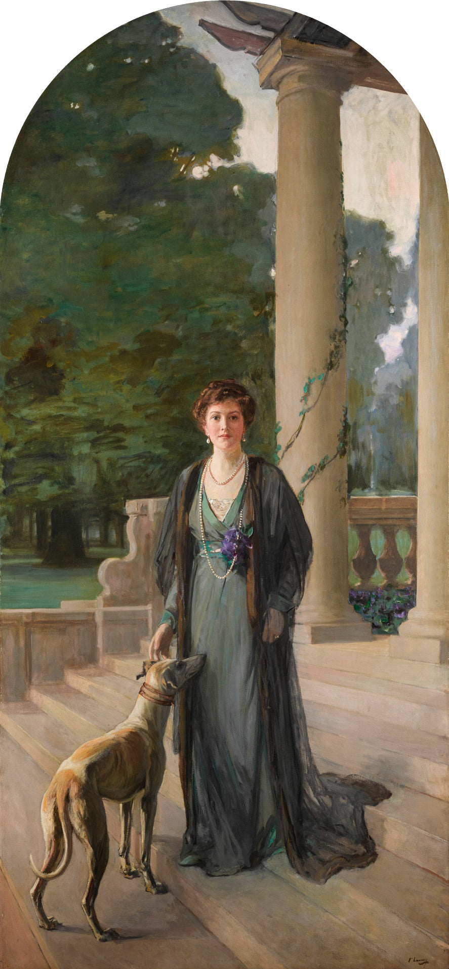 Baronne Gerda von Chappius (Mme F. A. Konig) - John Lavery image 1 tableau peint à l’huile sur toile