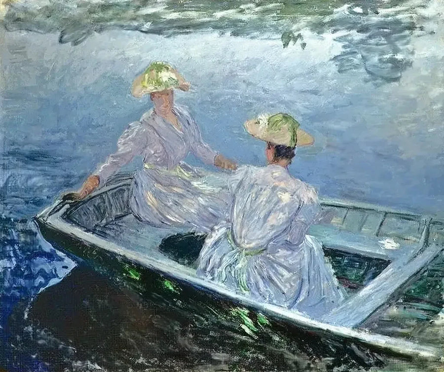 Den blå båten W1153 - Claude Monet