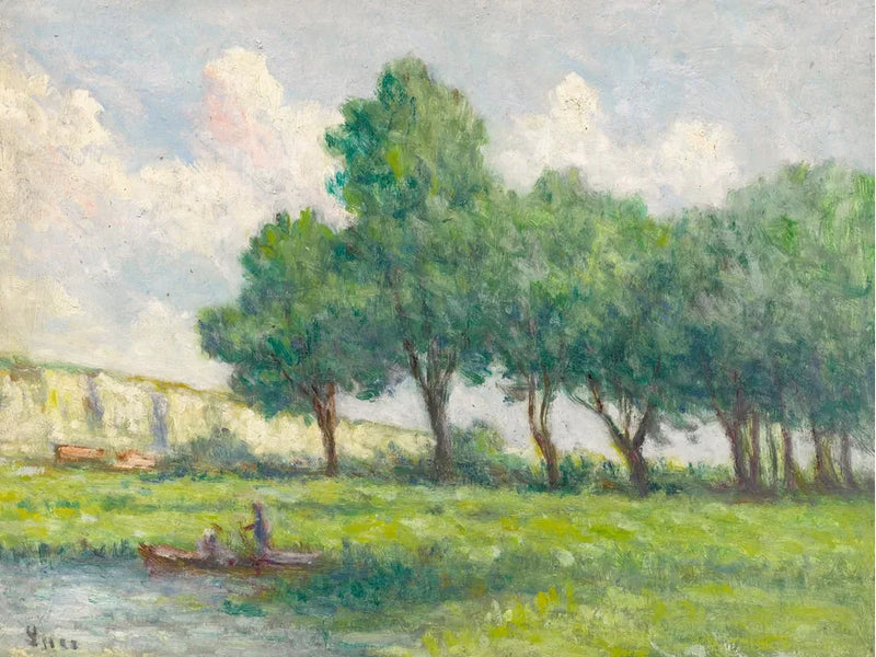 Fartøy nær Rolleboise - Maximilien Luce