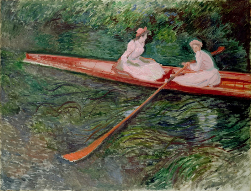 Den rosa skiffen - Claude Monet