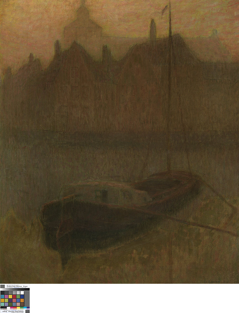 Båttur på kanalen (morgen) - Henri Le Sidaner