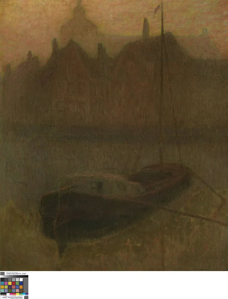 Båttur på kanalen (morgen) - Henri Le Sidaner