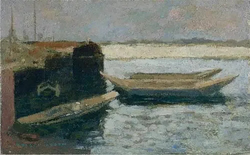 Båter i havnen - Odilon Redon