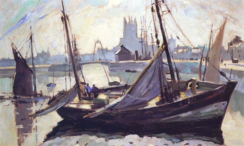 Båter, Fécamp - Robert Antoine Pinchon