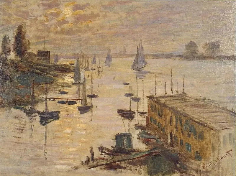 Argenteuil-bassenget sett fra W334-veibroen - Claude Monet