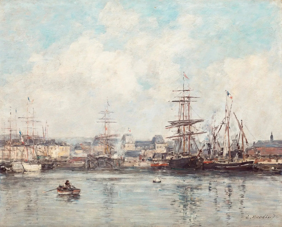 Casimir Delavigne-bassenget i Havre - Eugène Boudin