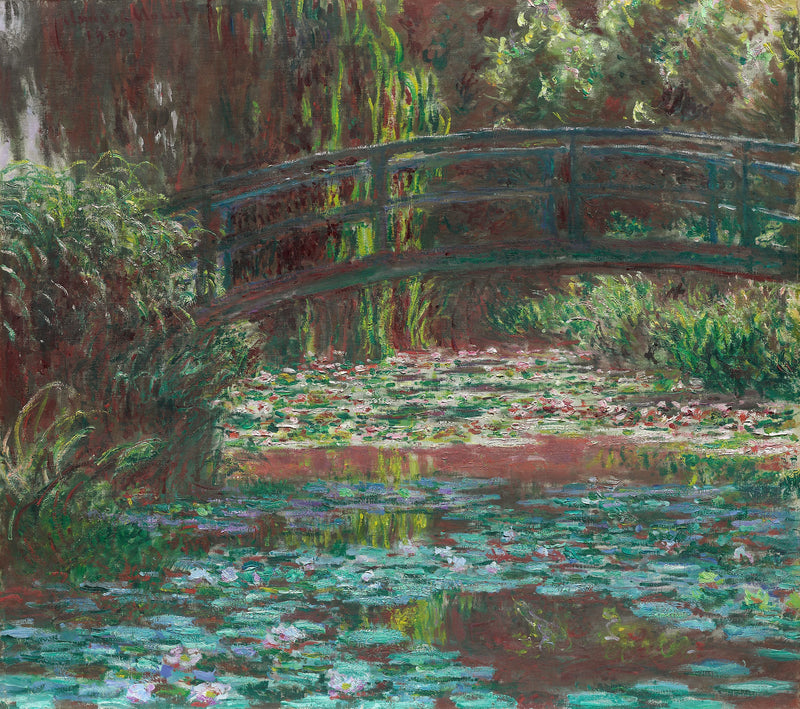 Svømmebassenget med vann - Claude Monet