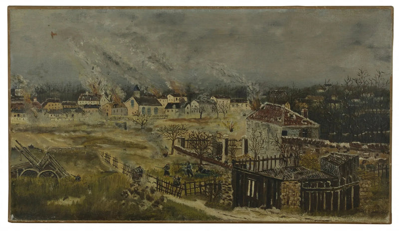 Slaget ved Champigny - Episode fra krigen i 1870 - Henri Rousseau