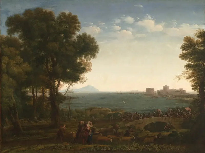 Slagsmål på en bro - Claude Lorrain
