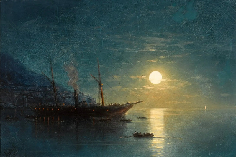 Dam med dampdamp under en måneskinnsnatt - Ivan Aïvazovski

Source:
Bateau à vapeur par une nuit de clair de lune - Ivan Aïvazovski