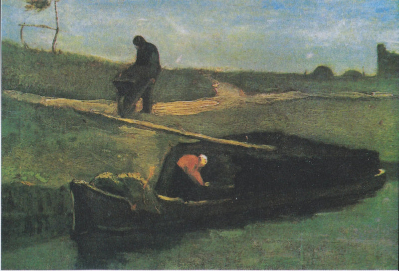 Torv båt med to personer - Vincent van Gogh