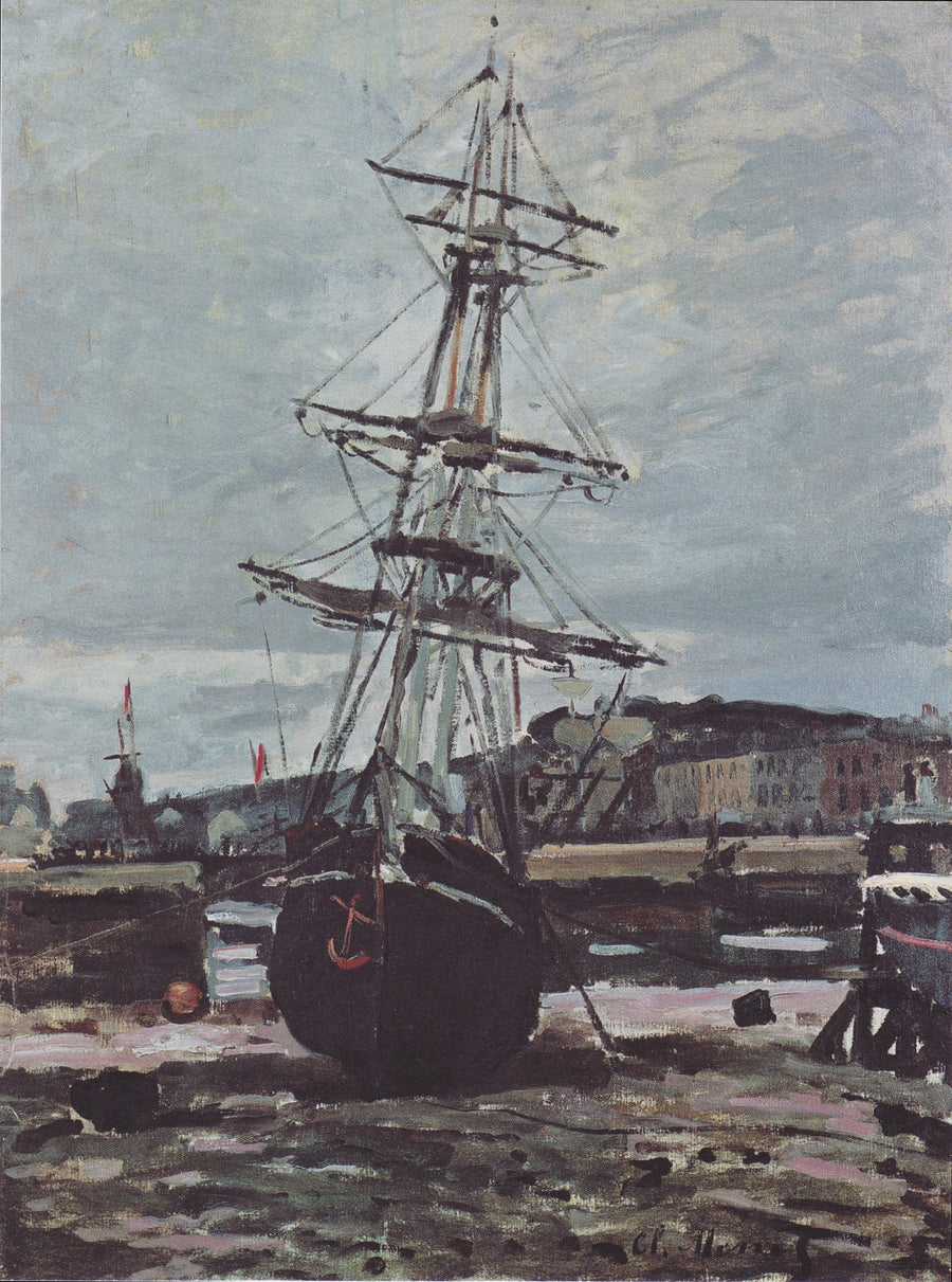 Båt strandet på Fécamp W118 - Claude Monet