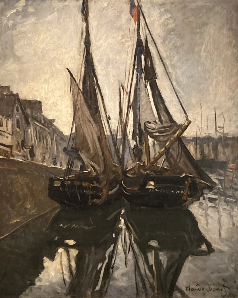 Fiskebåt i Honfleur W116 - Claude Monet