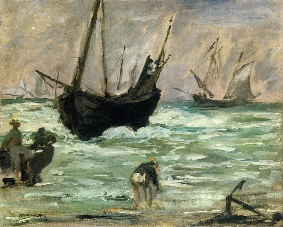 Båter som går til land - Édouard Manet